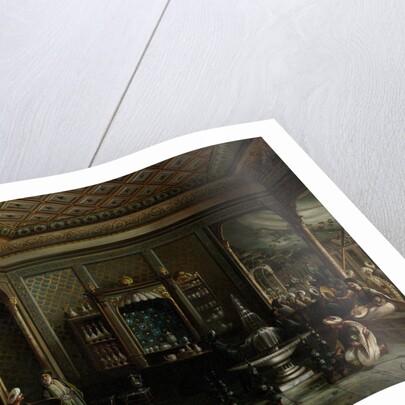 Coffee House in Tophane, Second Half of the 19th cen by Megerdich Jivanian