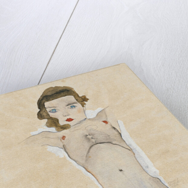 Nude Girl with Arms Outstretched, 1911 by Egon Schiele