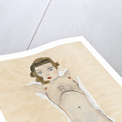 Nude Girl with Arms Outstretched, 1911 by Egon Schiele