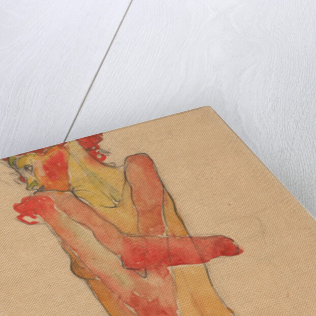 Nude Girl with Folded Arms, 1910 by Egon Schiele