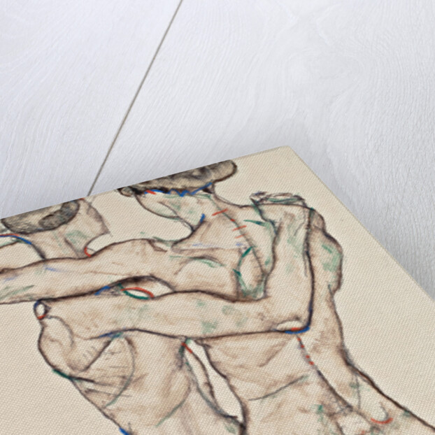 Naked Girls Embracing, 1914 by Egon Schiele