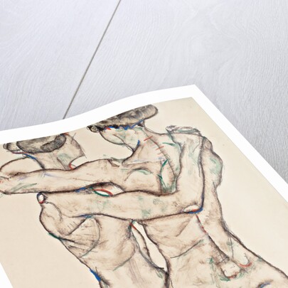 Naked Girls Embracing, 1914 by Egon Schiele