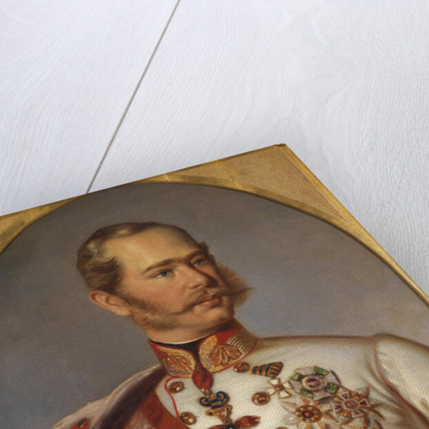Portrait of Franz Joseph I of Austria, ca 1855 by Anonymous