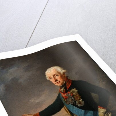 Portrait of Field Marshal Generalissimo Prince Alexander Suvorov (1729?1800), 1799 by Josef Kreuzinger