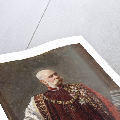 Portrait of Franz Joseph I of Austria as Grand Master of the Golden Fleece, 1903 by Adolf Liebscher