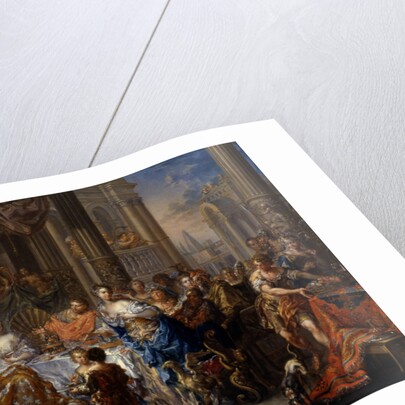 Cleopatras feast by Johann Georg Platzer