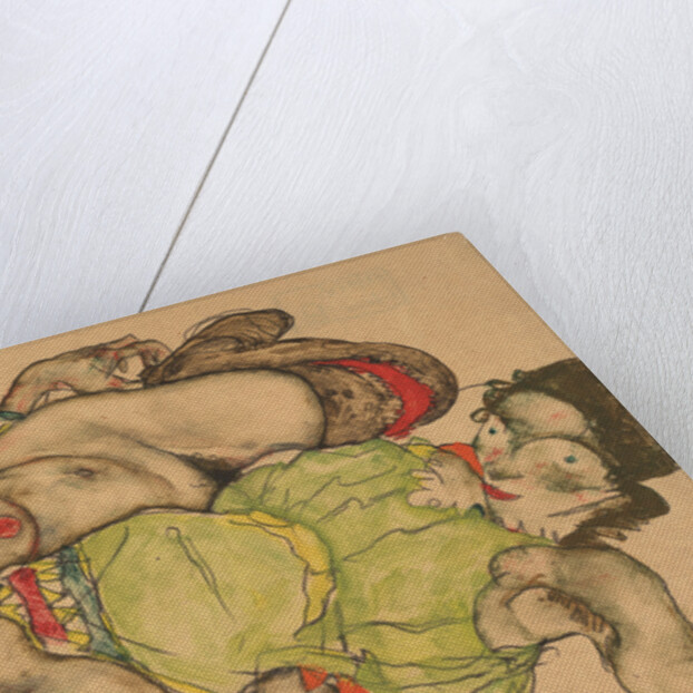 Two Girls Lying Entwined, 1915 by Egon Schiele