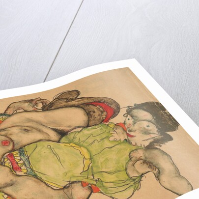Two Girls Lying Entwined, 1915 by Egon Schiele