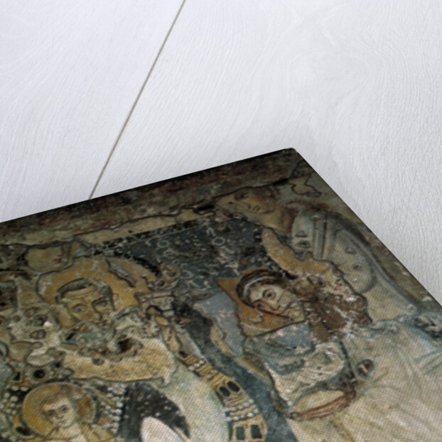 The Annunciation (Fresco in Santa Maria Antiqua), 565-578 by Byzantine Master