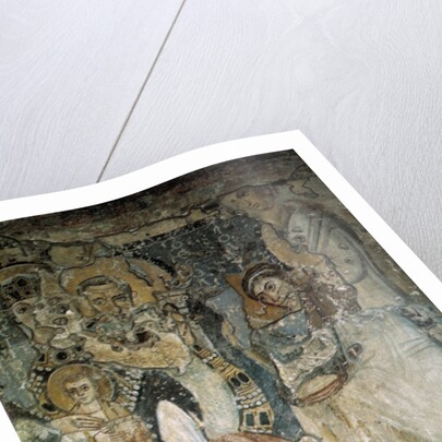 The Annunciation (Fresco in Santa Maria Antiqua), 565-578 by Byzantine Master