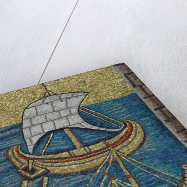 The Roman galleys. Mosaic from Ravenna, copy by Classical Antiquities