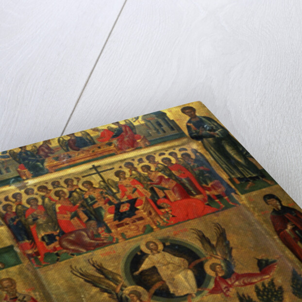 The Ascension of Christ with the Hetoimasia, 15th century by Andreas Ritzos