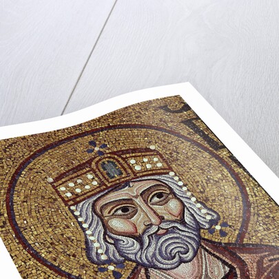 King David (Detail of Interior Mosaics in the St. Marks Basilica), 12th century by Byzantine Master