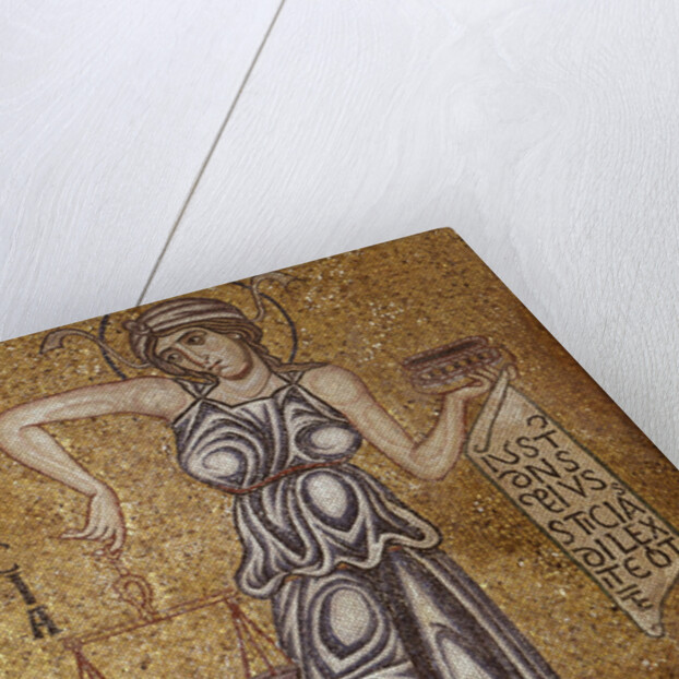 Justice (Detail of Interior Mosaics in the St. Marks Basilica), 12th century by Byzantine Master