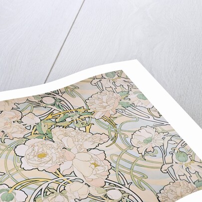 Peonies by Alfons Marie Mucha