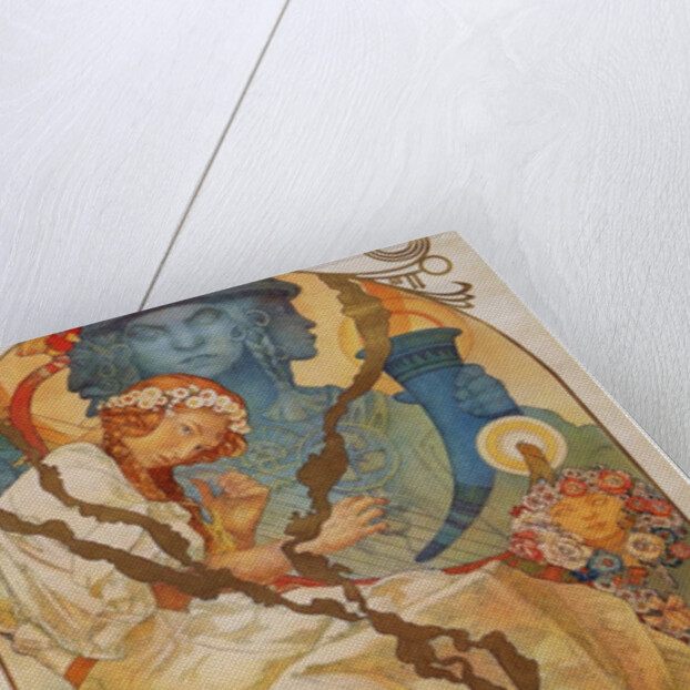 Poster for the exhibition The Slav Epic (Slovanská epopej), 1928 by Alfons Marie Mucha