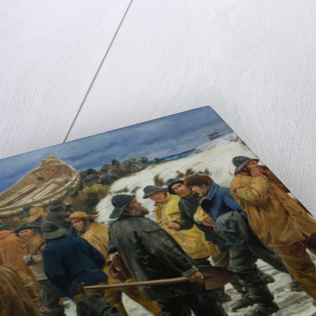 The Lifeboat is Taken through the Dunes, 1883 by Michael Ancher
