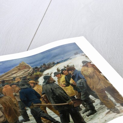 The Lifeboat is Taken through the Dunes, 1883 by Michael Ancher