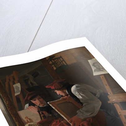 A Young Artist Examining a Sketch in a Mirror, 1926 by Wilhelm Bendz