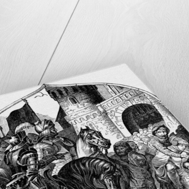 The siege of Weinsbergs castle and the loyal women 1140 by Johann Jakob Kirchhoff