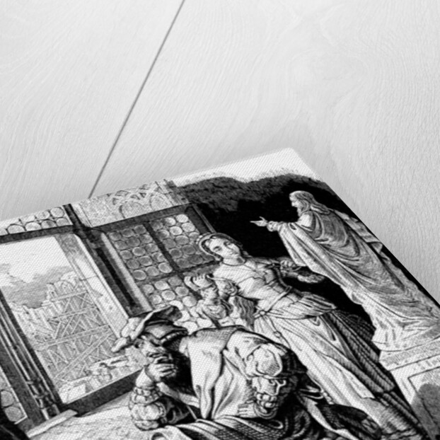 Architect Erwin von Steinbach with his daughter Sabina by Johann Jakob Kirchhoff