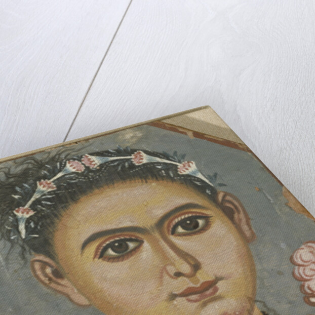 Boy with a Floral Garland in His Hair, ca 200-230 by Fayum mummy portraits