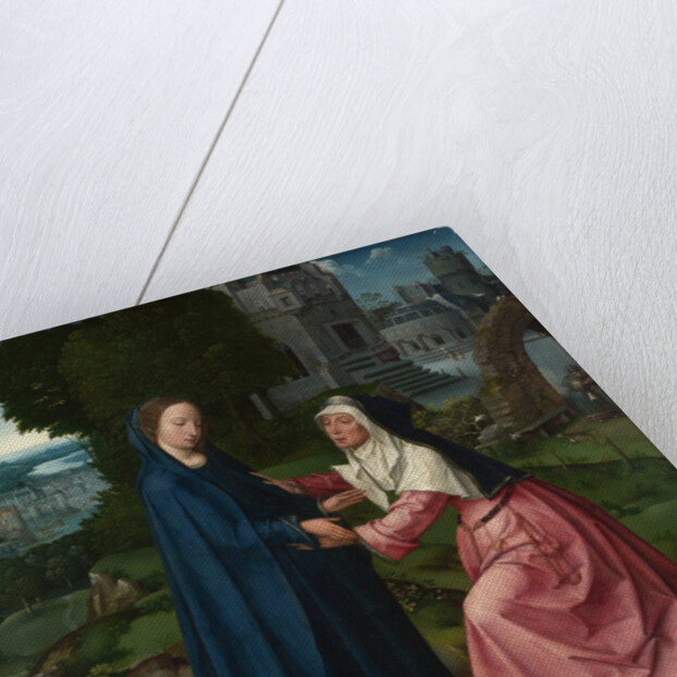 The Visitation of the Virgin to Saint Elizabeth. Panel from an Altarpiece, ca 1515 by Master of 1518