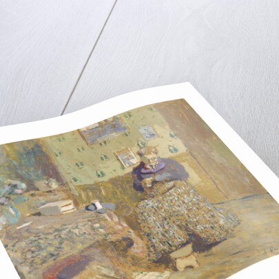 Madame Vuillard Sewing, 1920 by Édouard Vuillard