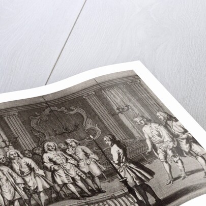 The French Freemasons initiation ceremony, 18th century by Anonymous