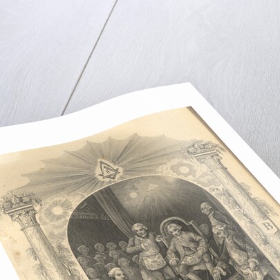 The French Freemasons ceremony, 1844 by Anonymous