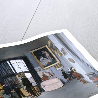 The studio of the artist at Rue de La Condamine, 1870 by Frédéric Bazille