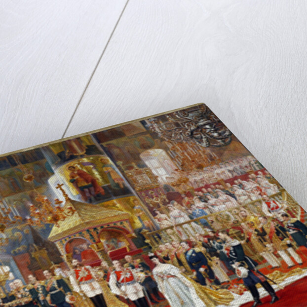Coronation of Empreror Alexander III and Empress Maria Fyodorovna, 1883-1888 by Georges Becker