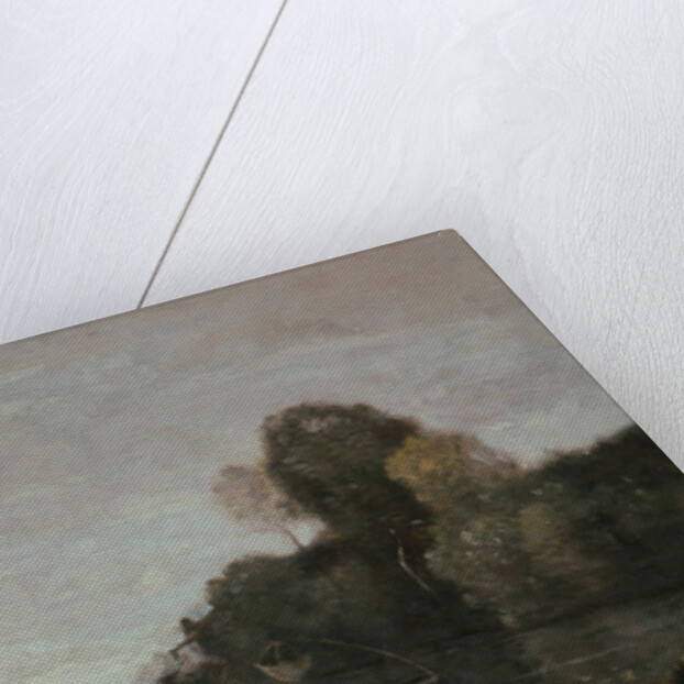 Seine Landscape near Chatou, 1885 by Jean-Baptiste Camille Corot