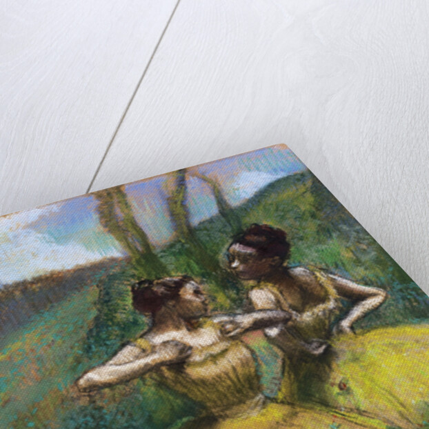 Danseuses jupes jaunes (Deux danseuses en jaune) by Edgar Degas