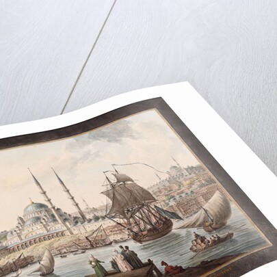 The Yeni Cami and the Port of Istanbul, Second Half of the 18th cen by Jean-Baptiste Hilair