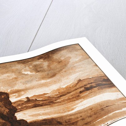 Tiber Landscape North of Rome with Dark Cloudy Sky, Between 1630 and 1640 by Claude Lorrain