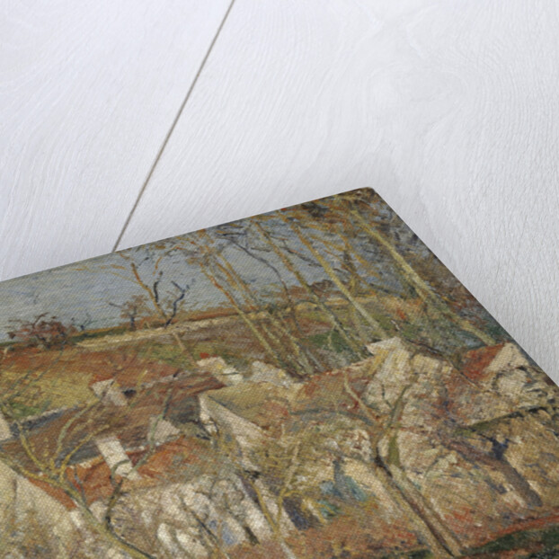 Red roofs, corner of a village, winter, 1877 by Camille Pissarro