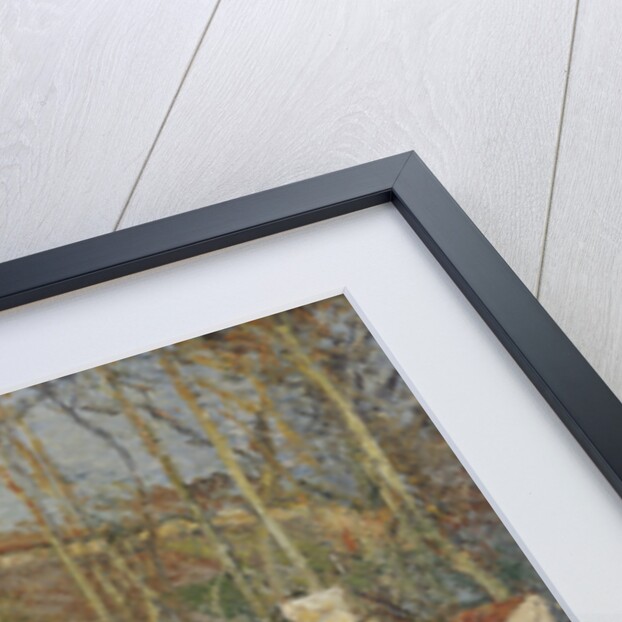 Red roofs, corner of a village, winter, 1877 by Camille Pissarro