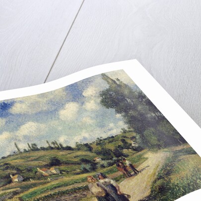 Landscape near Pontoise, the Auvers Road, 1881 by Camille Pissarro