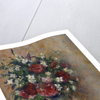 Still life with peonies and mock orange, 1872-1877 by Camille Pissarro