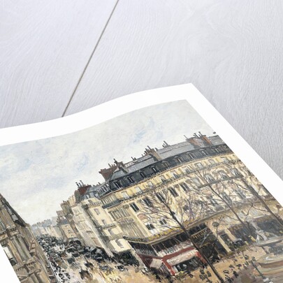 Rue Saint-Honoré in the Afternoon. Effect of Rain by Camille Pissarro