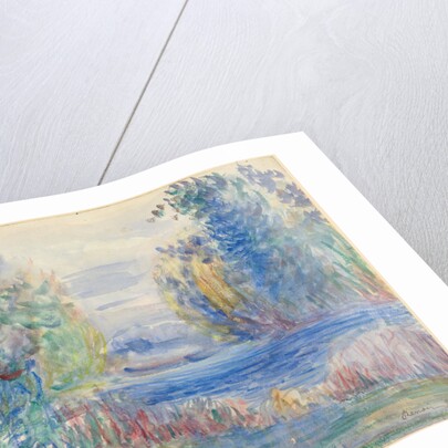 River Landscape, 1890 by Pierre Auguste Renoir