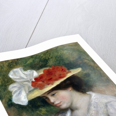 Woman in a Flowered Hat by Pierre-Auguste Renoir