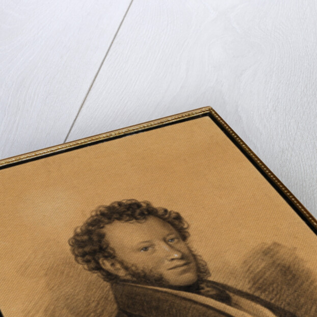 Portrait of the author Alexander S. Pushkin, 1827 by Joseph Vivien