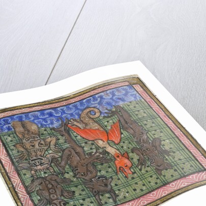 Apocalypse, Detail: Demons falling from heaven, ca 1370-1375 by Anonymous