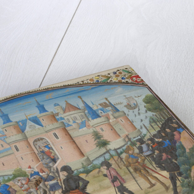 The Siege of Tyre, 1124. Miniature from the Historia by William of Tyre, 1460s by Anonymous