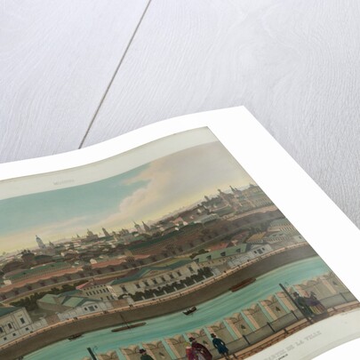View of Zamoskvorechye from the Kremlin Wall (from a panoramic view of Moscow in 10 parts), ca 1848 by Philippe Benoist