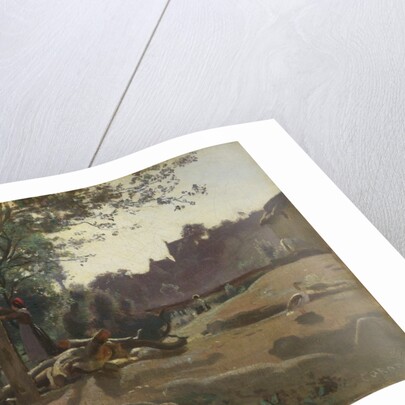 Peasants under the Trees at Dawn, c. 1843 by Jean-Baptiste Camille Corot