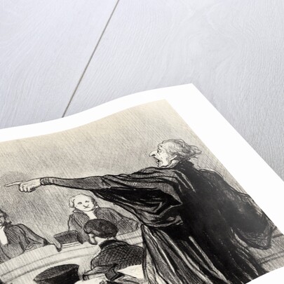 An advocate who is evidently fully convinced... by Honoré Daumier
