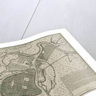 Map of Petersburg, 1717 by Nicolas De Fer